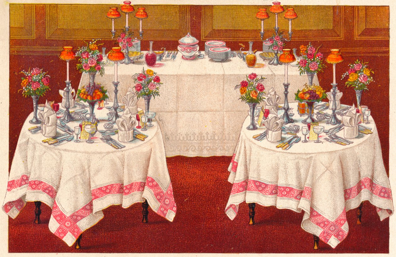 Pöydät ja buffet, c1907. tekijältä Unbekannt