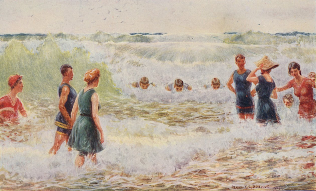 Surf Bathing, 1923. tekijältä Unbekannt