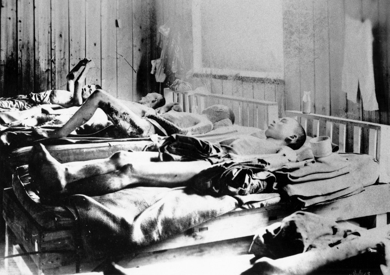 Eloonjääneet atomipommin räjähdyksestä Hiroshimassa, Japanissa, 1945 tekijältä Unbekannt
