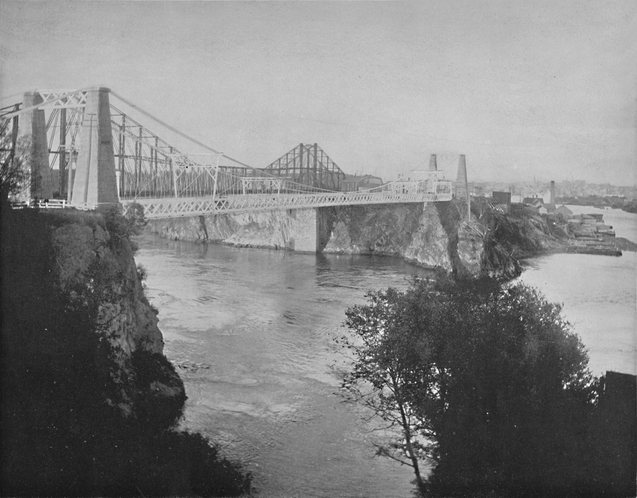 Suspension and Cantilever Bridges, St. John, New Brunswick, n. 1897. tekijältä Unbekannt