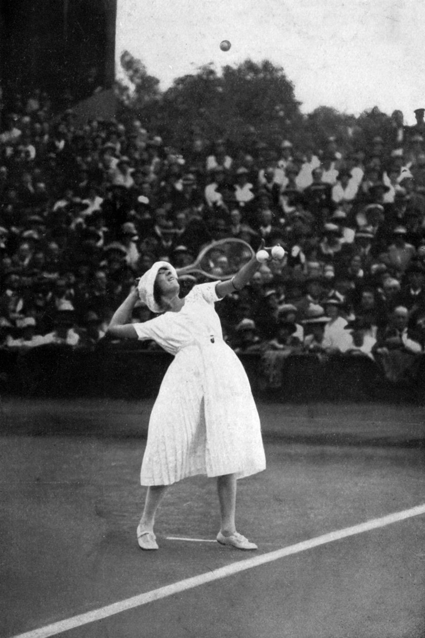 Suzanne Lenglen voitti ensimmäisen mestaruutensa Wimbledonissa 1919, 1930 tekijältä Unbekannt