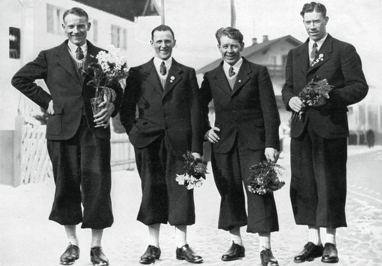 Ruotsin hiihtomaajoukkue, talviolympialaiset, Garmisch-Partenkirchen, Saksa, 1936 tekijältä Unbekannt
