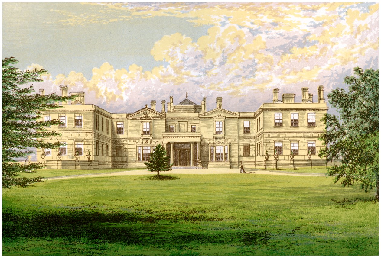 Swithland Hall, Leicestershire, Earl of Lanesboroughin koti, vuodelta 1880 tekijältä Unbekannt