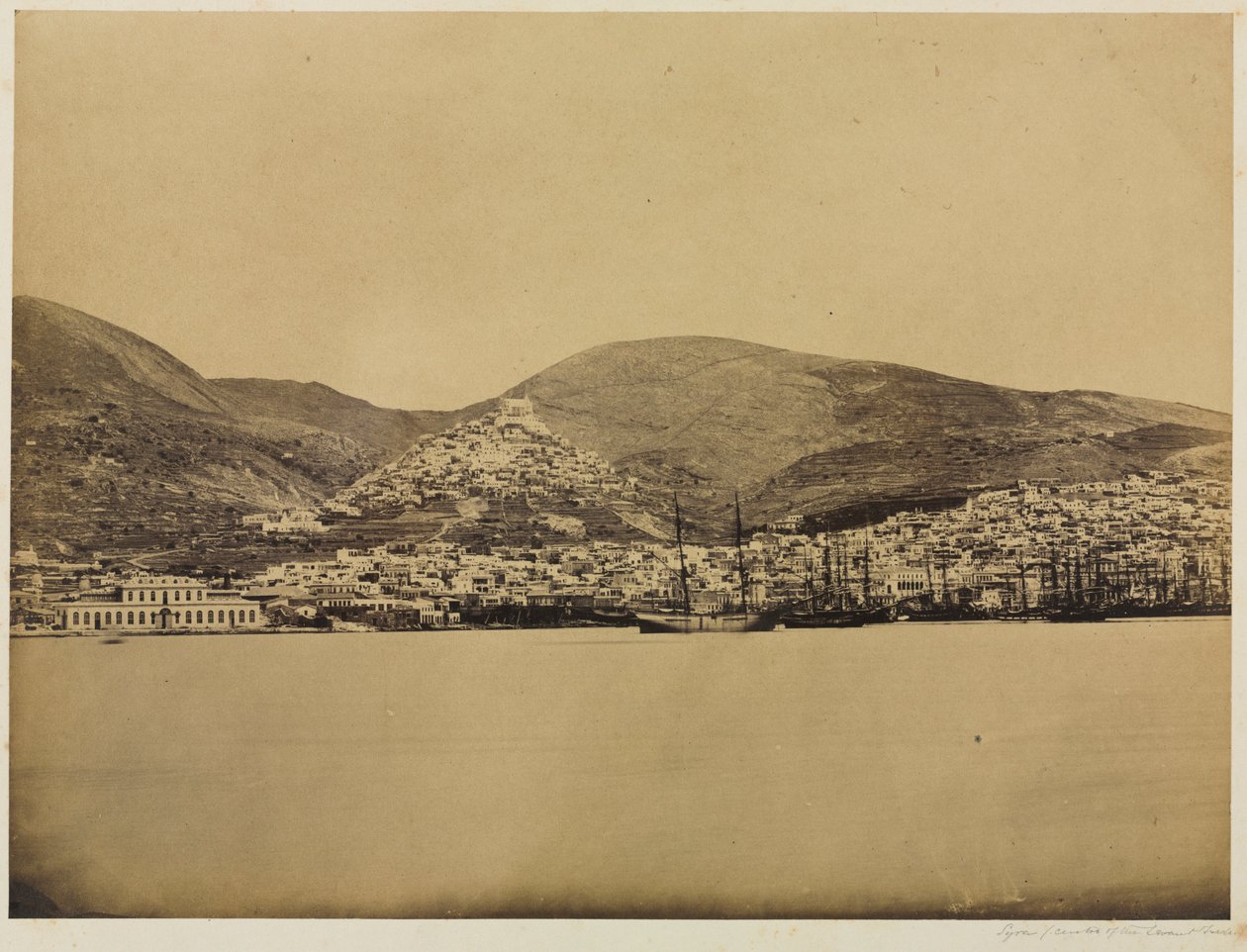 Syros, Levantin kaupan keskus, n. 1850-luku. tekijältä Unbekannt