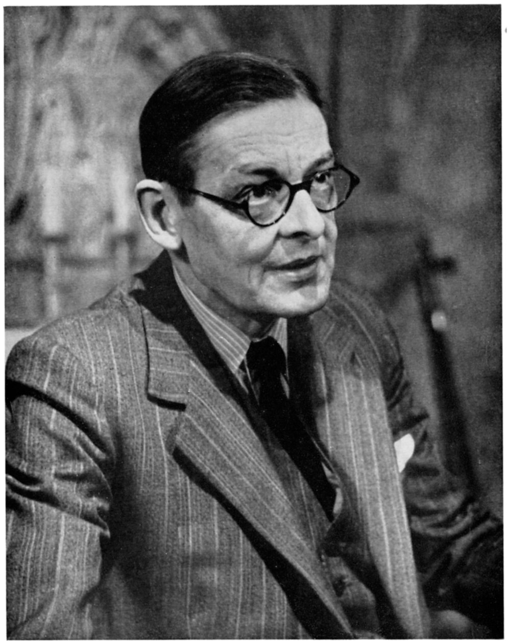 TS Eliot, yhdysvaltalaissyntyinen brittiläinen runoilija, dramaturgi ja kriitikko, 1950-luku tekijältä Unbekannt
