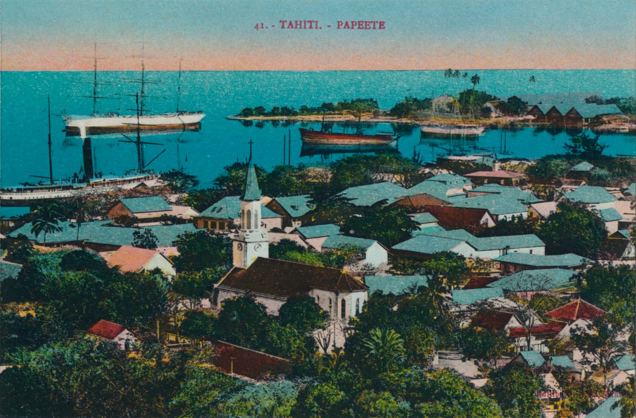 Tahiti. Papeete, 1920 tekijältä Unbekannt