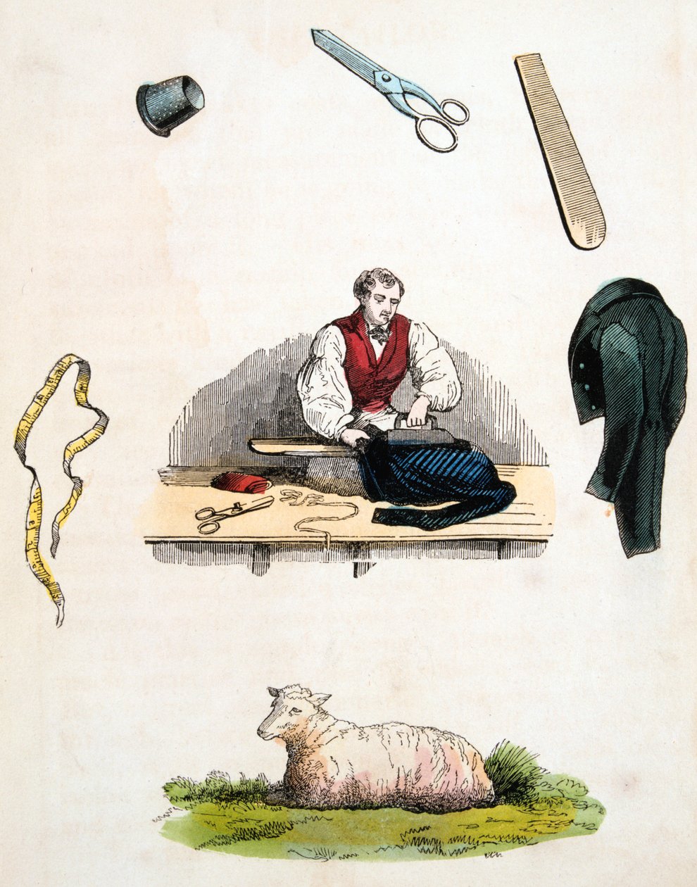 Tailor, c1845 tekijältä Unbekannt