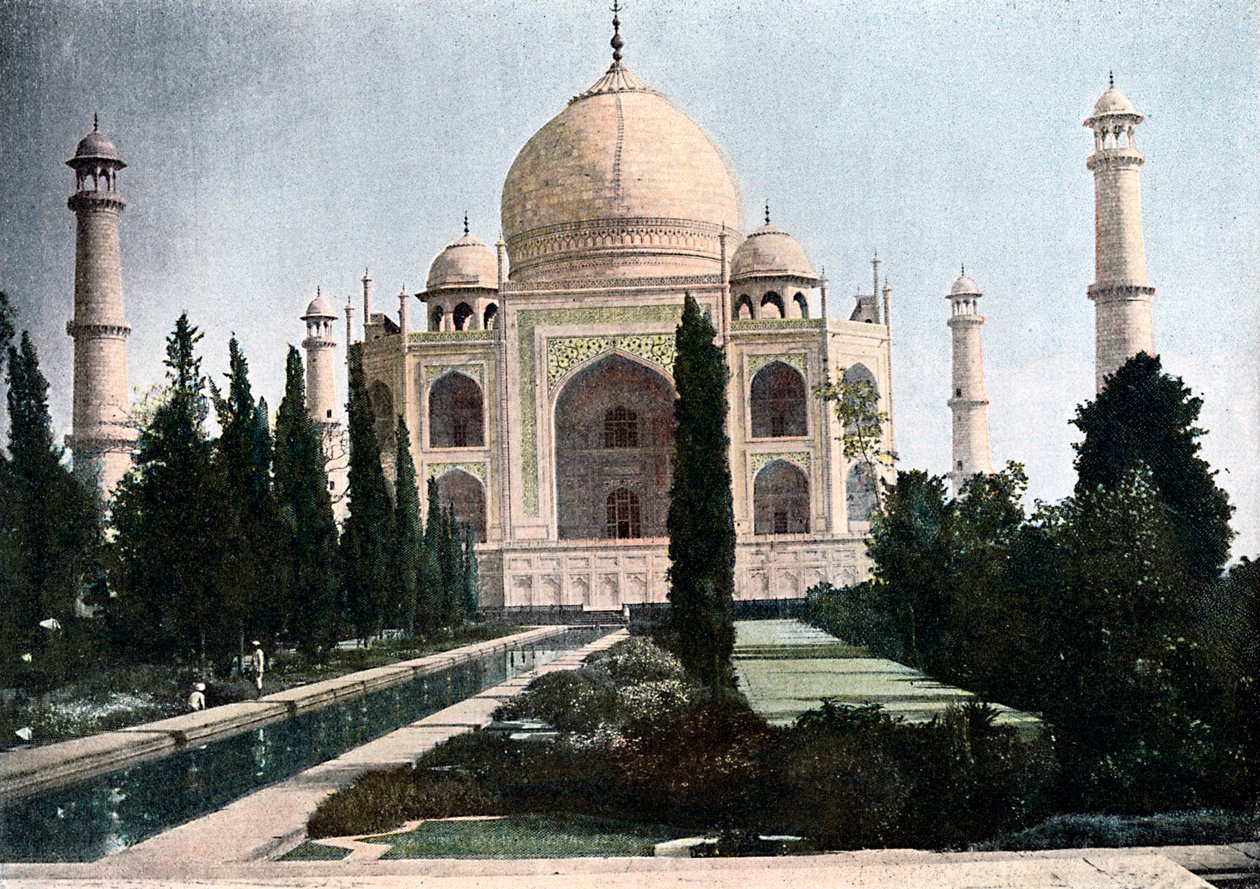 Taj Mahal, Agra, Uttar Pradesh, Intia, 1890 tekijältä Unbekannt