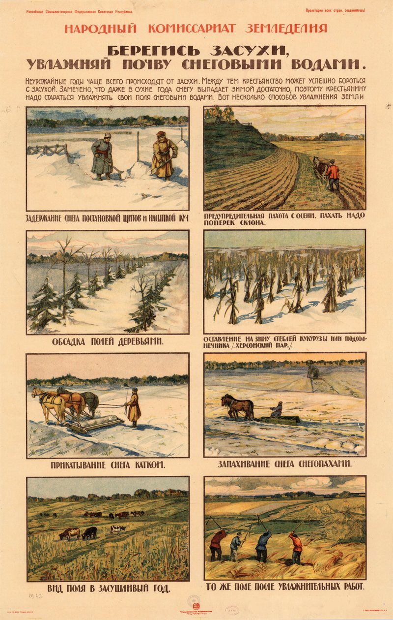 Ryhdy varotoimiin kuivuuden varalta., noin 1920-1921. tekijältä Unbekannt