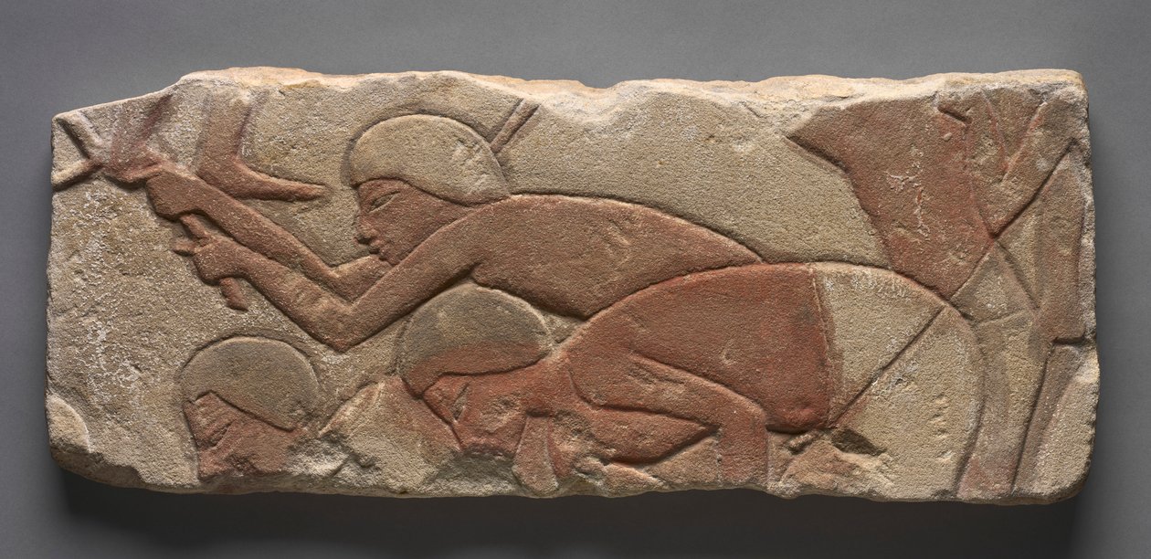 Talatat: Miehet Hoeing the Earth, n. 1353-1347 eaa. tekijältä Unbekannt