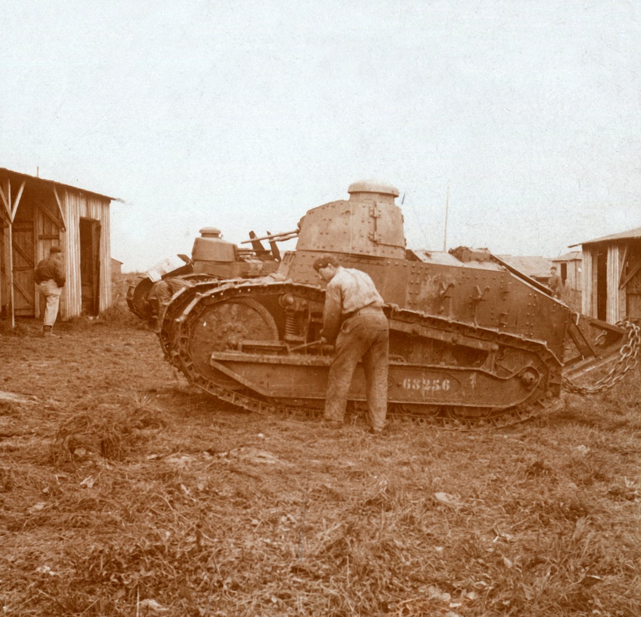 Säiliön huolto, c1914-c1918 tekijältä Unbekannt