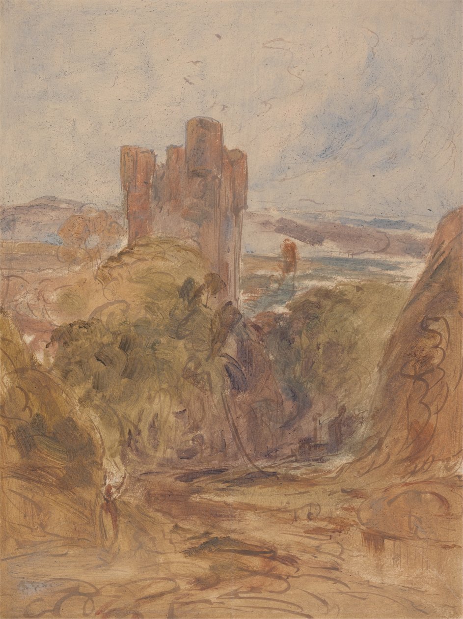 Tantallonin linna, työhuone, n. 1830. tekijältä Unbekannt