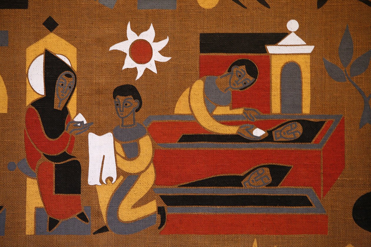Kuvakudos Saint-Pierre de Solesmesin luostarissa: Saint Benedictin elämä, Solesmes, Ranska tekijältä Unbekannt