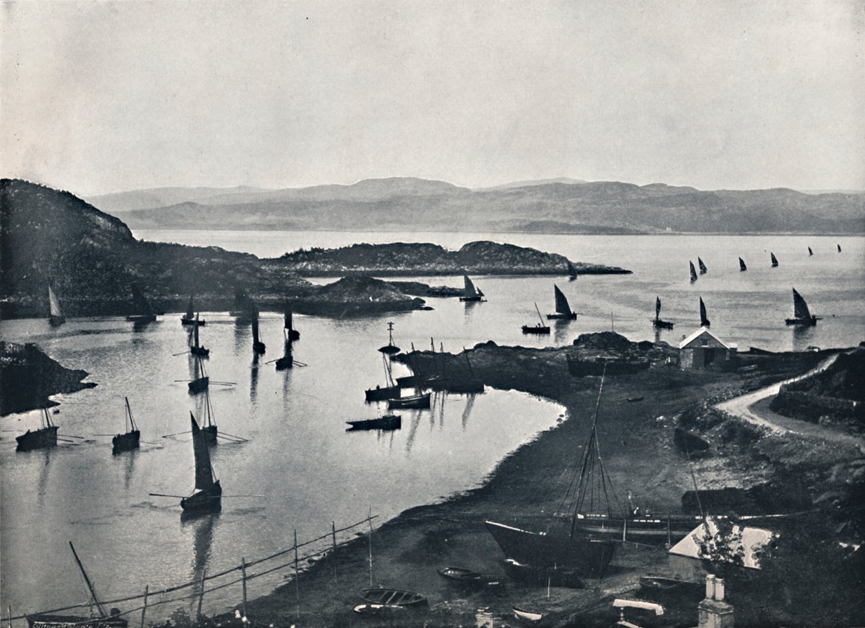 Tarbert - Kalastusveneet lähtevät ulos, 1895 tekijältä Unbekannt