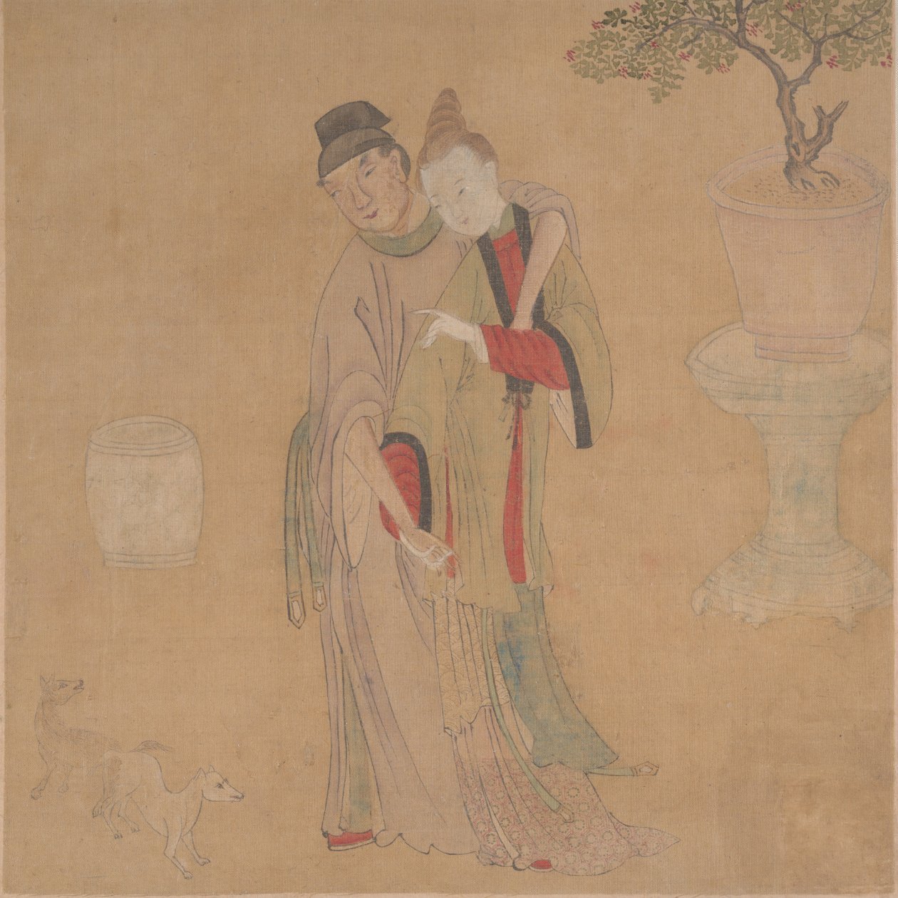 Tatari upseeri blondin naisen kanssa, 1800-luku. tekijältä Unbekannt