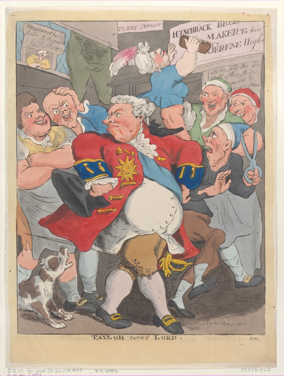 Taylor kääntyi Lordiksi, 1812, 1812. tekijältä Unbekannt