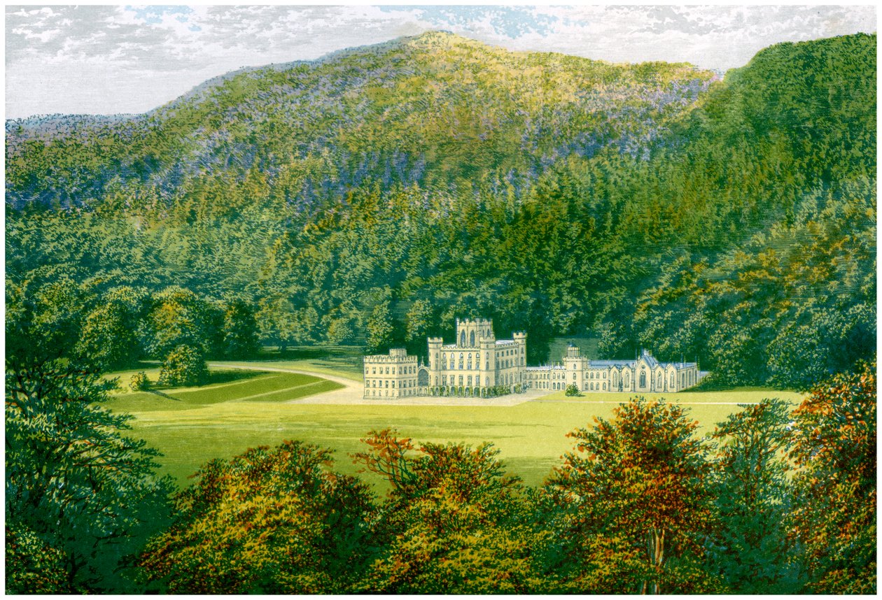 Taymouth Castle, Perthshire, Skotlanti, Breadalbanen jaarlin koti, vuodelta 1880 tekijältä Unbekannt