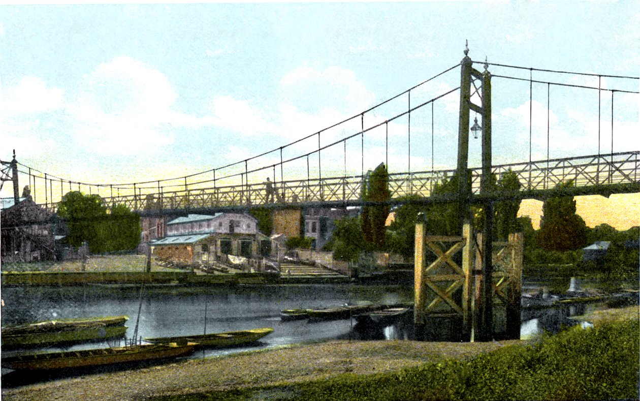 Teddington Bridge, Lontoo, 1900-luku tekijältä Unbekannt