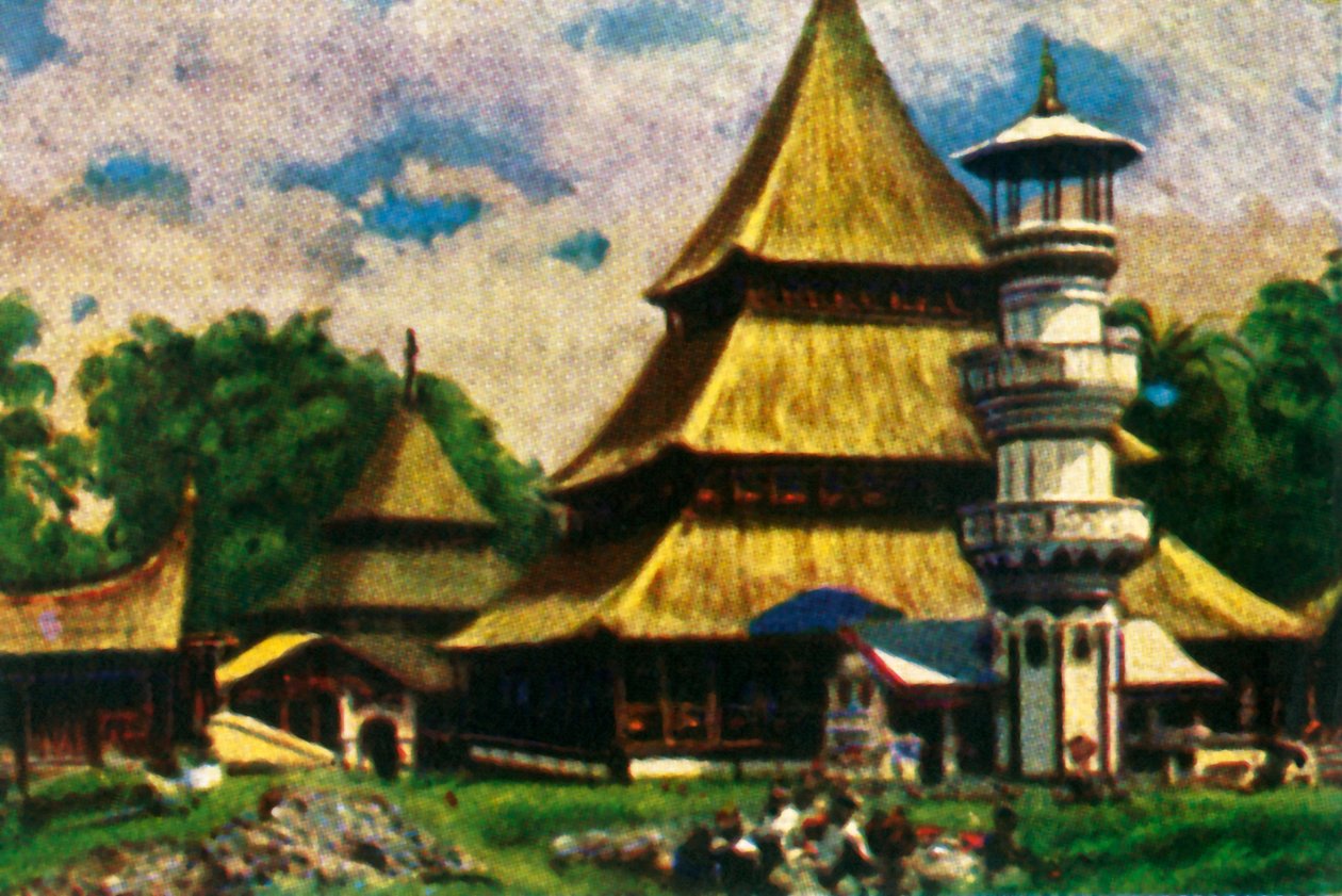 Temppeli Kota Barussa, Itä-Sumatralla, vuodelta 1928. tekijältä Unbekannt