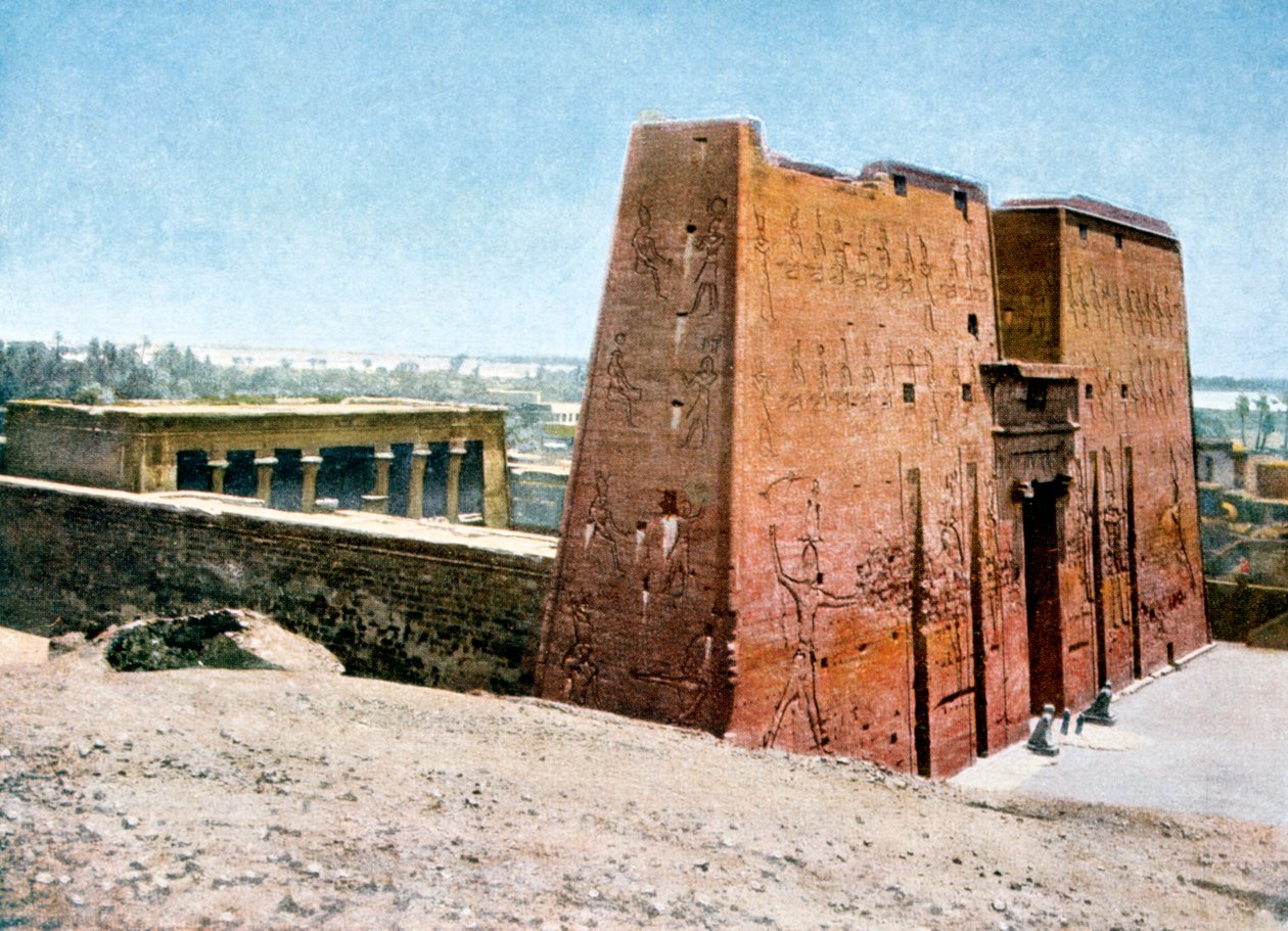 Horuksen temppeli, Edfu, Egypti, 1900-luku tekijältä Unbekannt