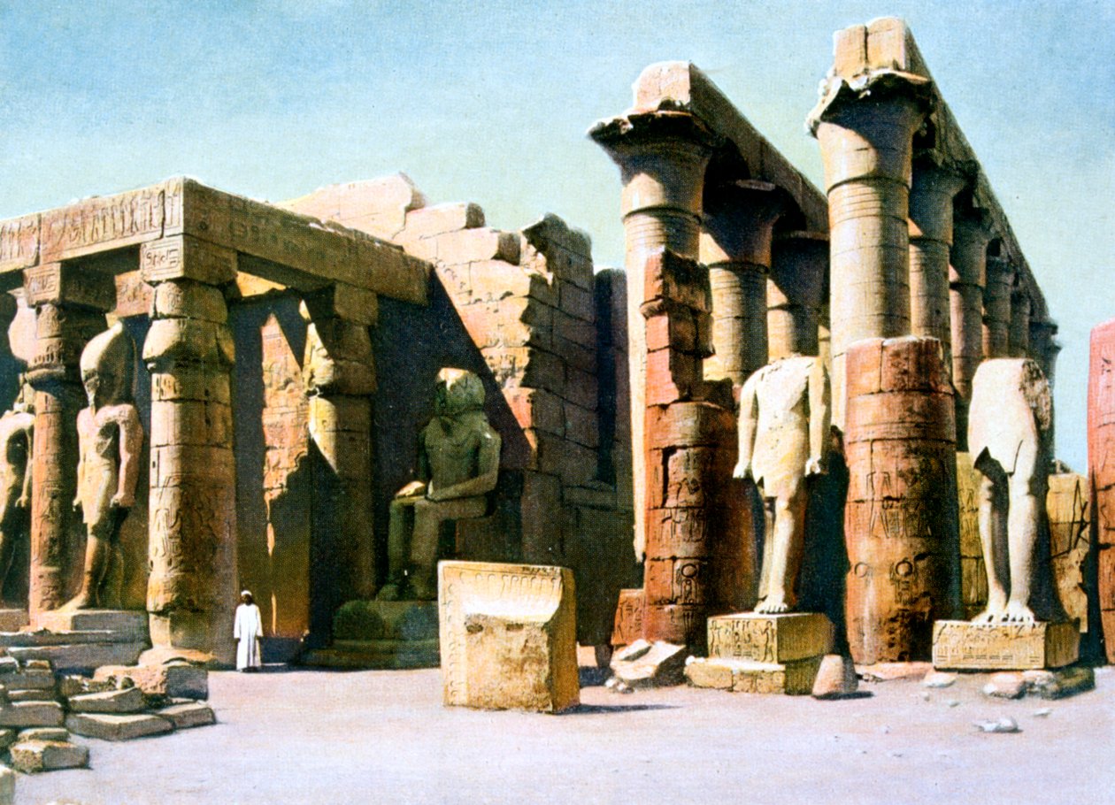 Ramses II:n temppeli, Luxor, Egypti, 1900-luku tekijältä Unbekannt