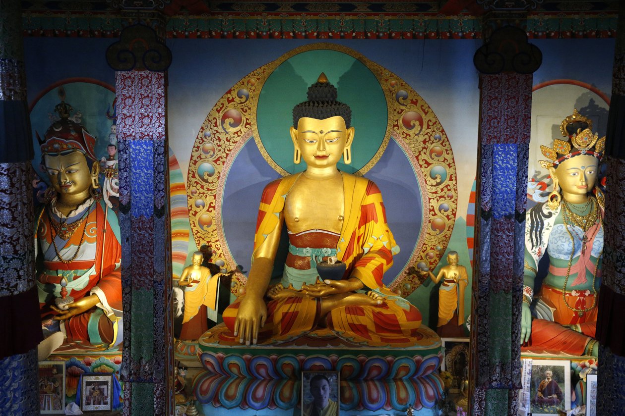 Tuhannen buddhan temppeli Dashang Kagyu Ling -seura Shakyamuni Buddha, La Boulaye, Ranska tekijältä Unbekannt