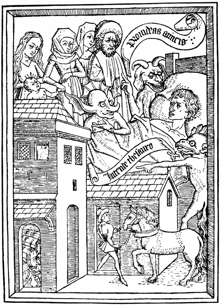 Temptation to Avarice, c1465 1964. tekijältä Unbekannt
