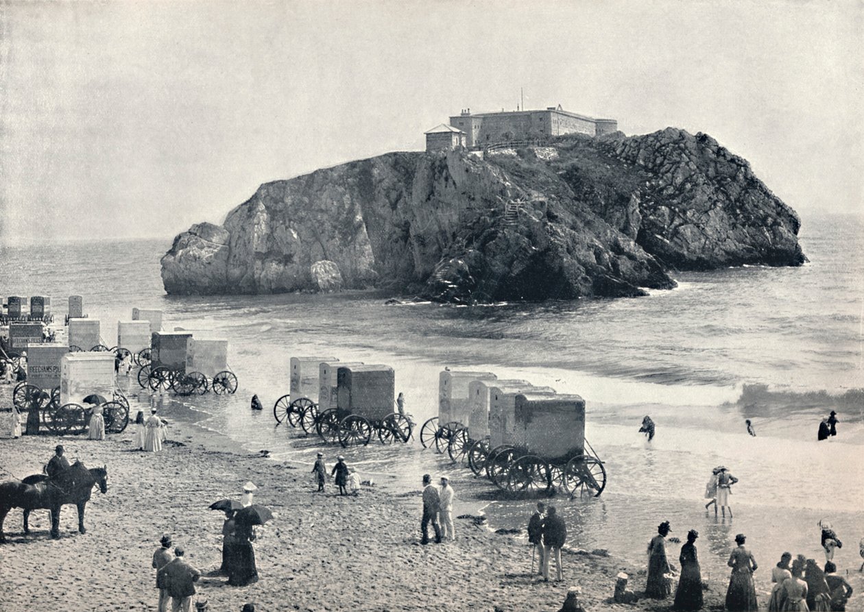 Tenby - St. Catherines Rock and Fort, 1895 tekijältä Unbekannt