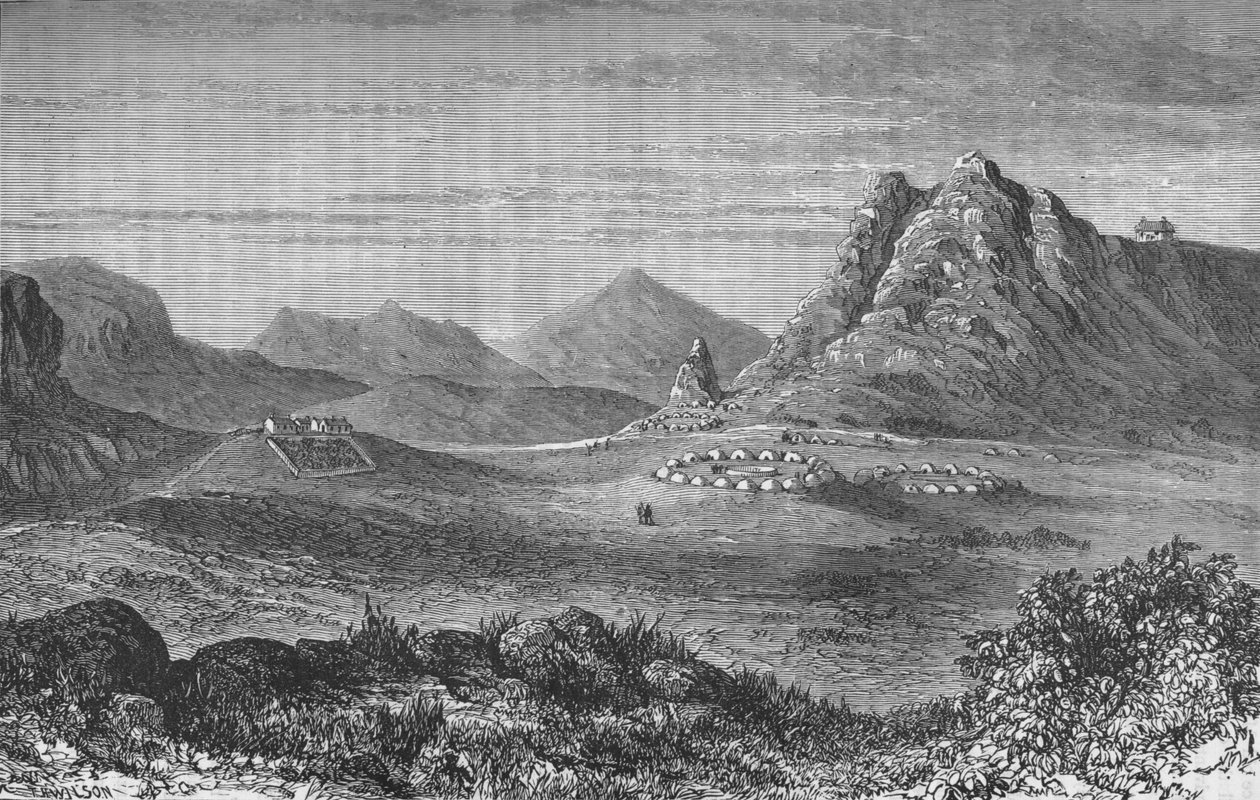 Thaba Bosigo, Basutojen linnoitus, vuodelta 1880 tekijältä Unbekannt