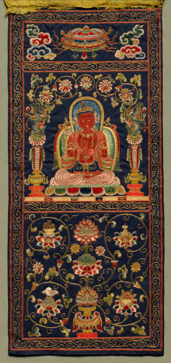 Thangka seitsemännen bodhisattvan kanssa, 1368 - 1424. tekijältä Unbekannt
