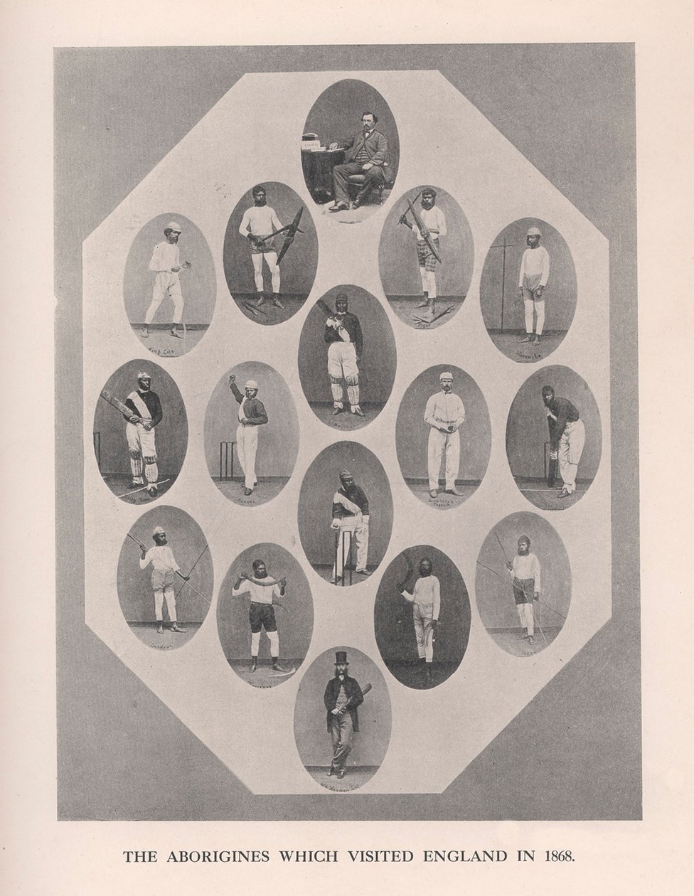 Aboriginaalit, jotka vierailivat Englannissa vuonna 1868, 1912. tekijältä Unbekannt