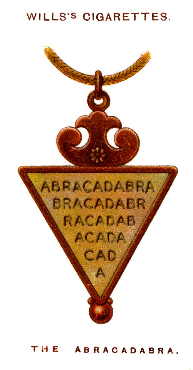 Abracadabra, 1923 tekijältä Unbekannt