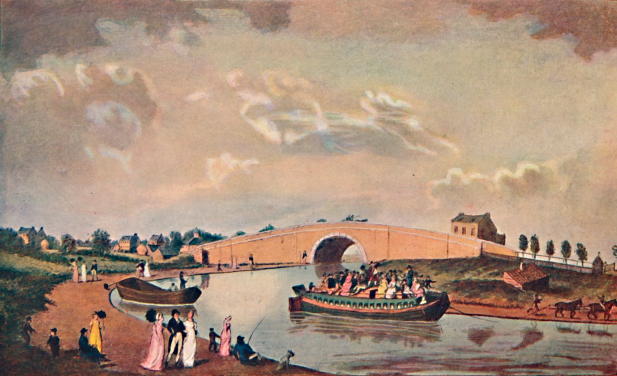 Majoitusproomu Paddingtonin kanavalla, 1801, 1904 tekijältä Unbekannt