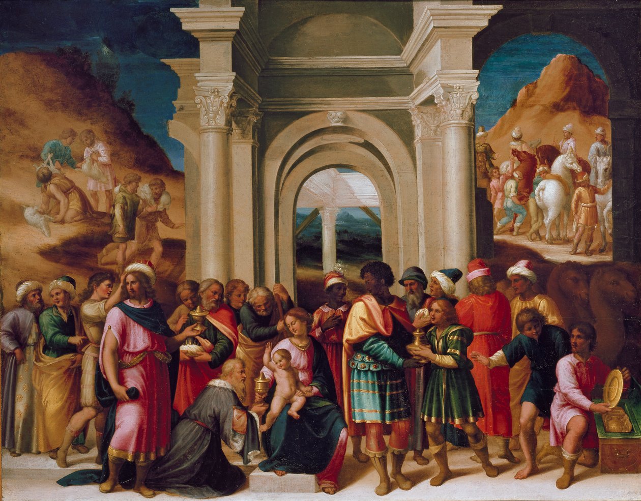 The Adoration of the Magi, c1530 tekijältä Unbekannt
