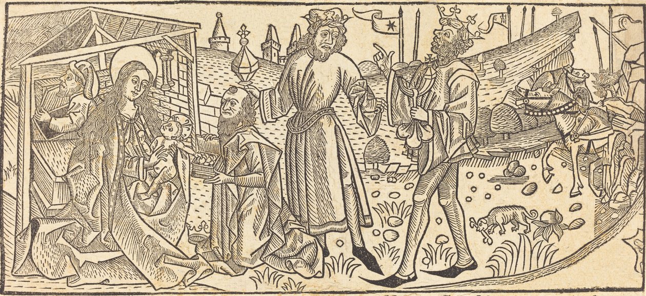 Maagien palvonta, luultavasti 1486. tekijältä Unbekannt