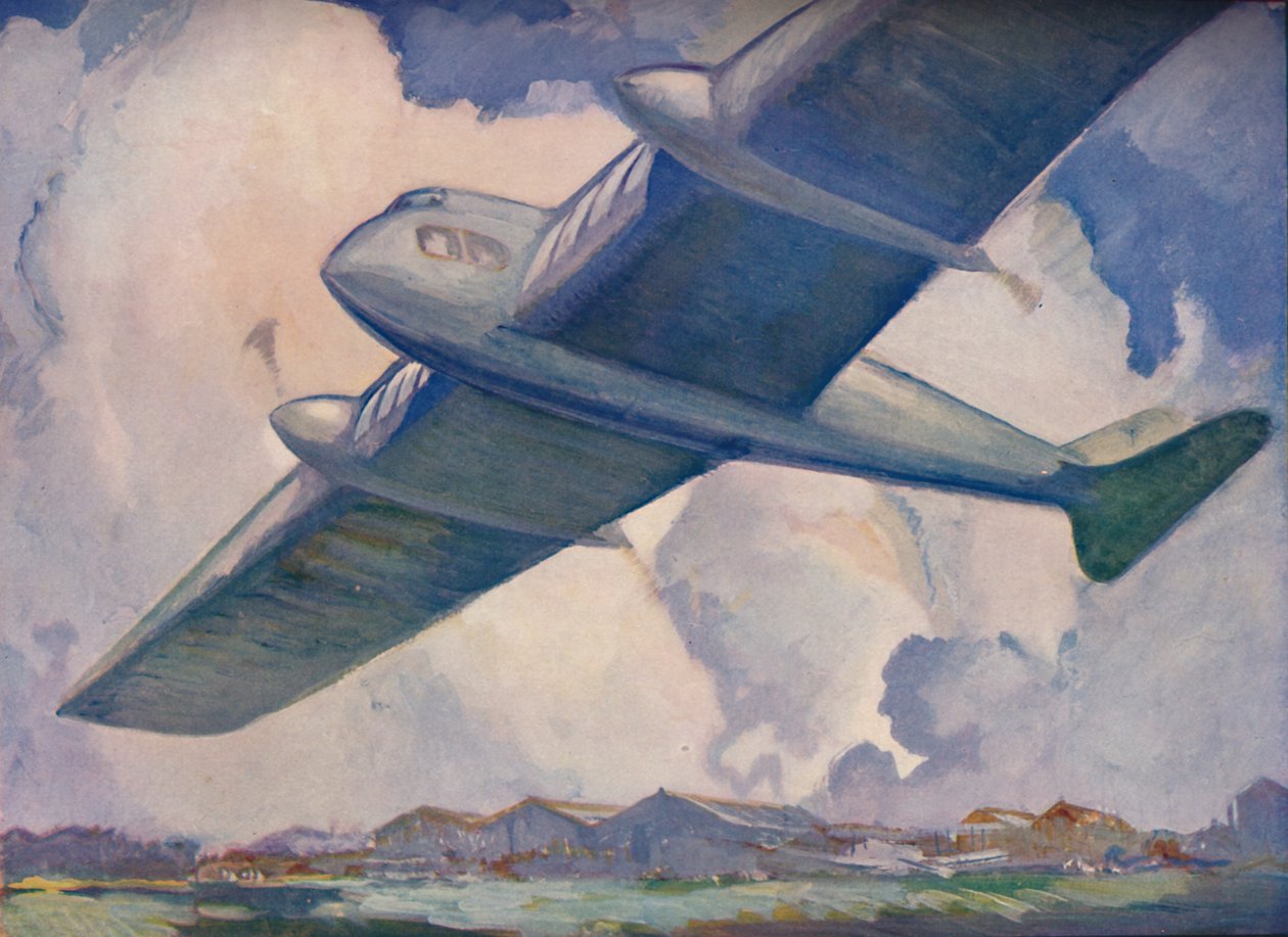 Tulevaisuuden lentokone, 1927 tekijältä Unbekannt