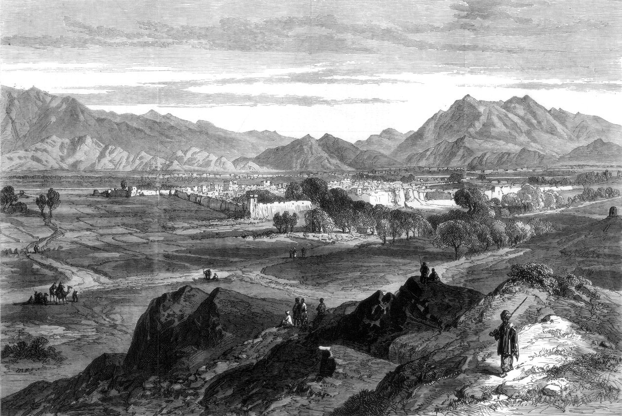 Afganistanin sota: Jalalabad Pipers Hillistä, Afganistan, 1879 tekijältä Unbekannt