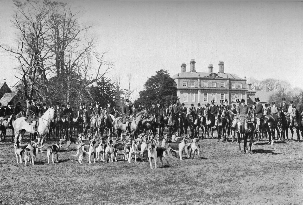 Albrighton Hounds: A Meet at Stretton, c1903, 1903 tekijältä Unbekannt