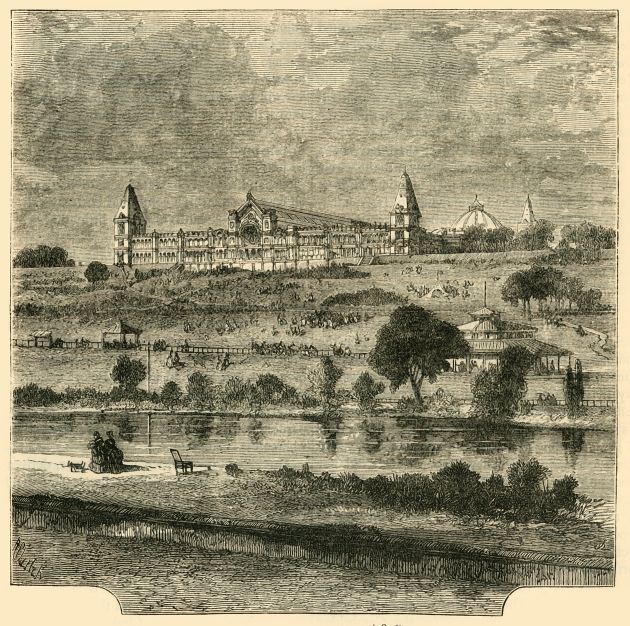 Alexandra Palace 1876, c1876. tekijältä Unbekannt