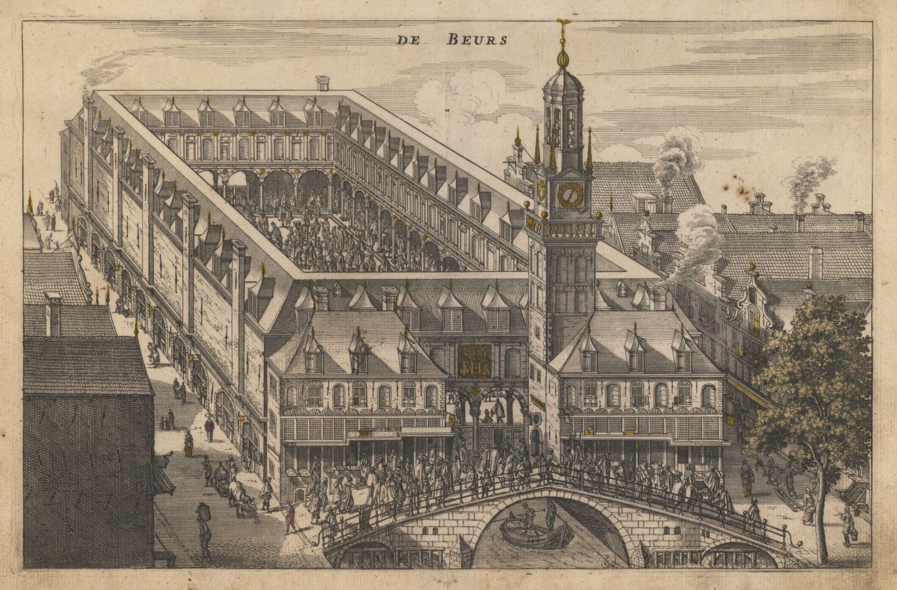Amsterdamin pörssi, 1600-luvun alku. tekijältä Unbekannt