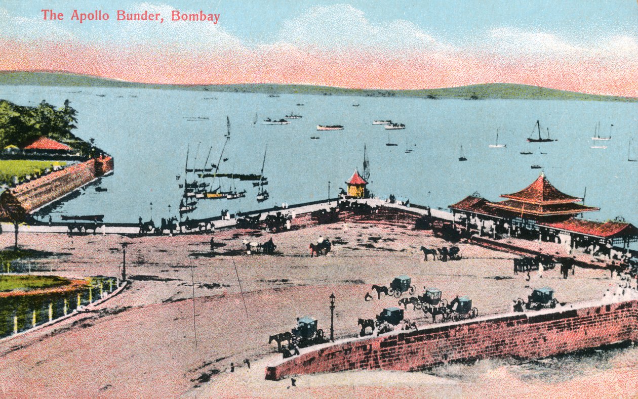 Apollo Bunder, Bombay, Intia, 1900-luvun alku tekijältä Unbekannt