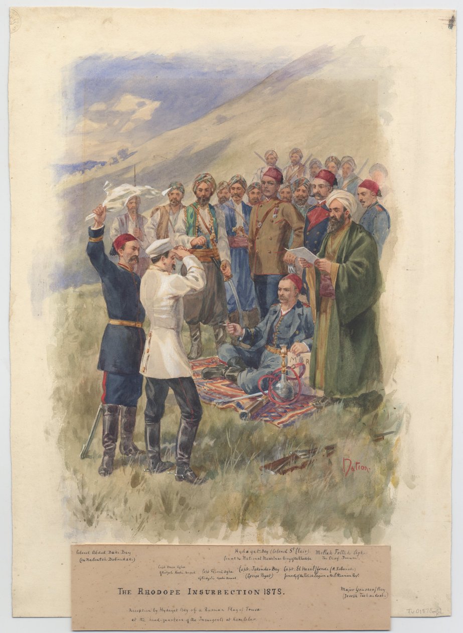 Huhtikuun kapina 1878. Neuvottelut kapinallisten päämajassa, 1878 tekijältä Unbekannt
