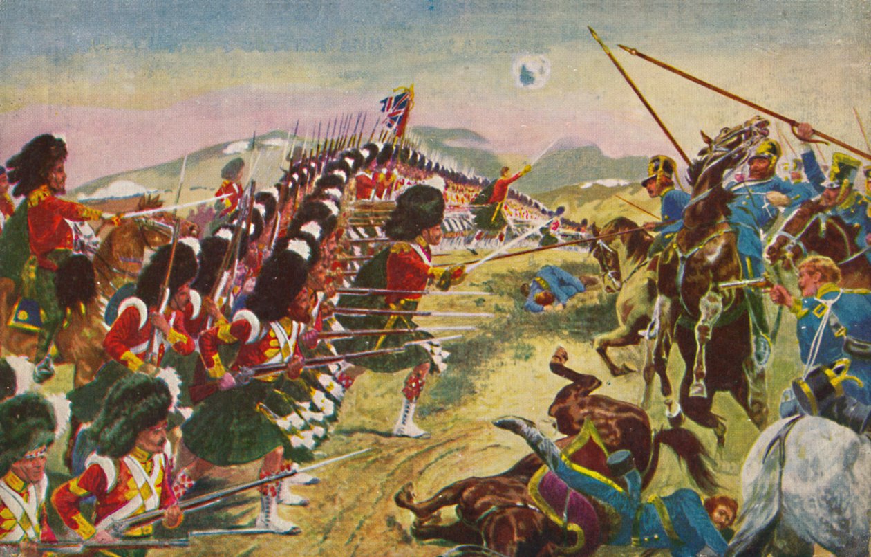 Argyll & Sutherland Highlanders. Ohut punainen viiva Balaclavassa, 1854, 1939 tekijältä Unbekannt