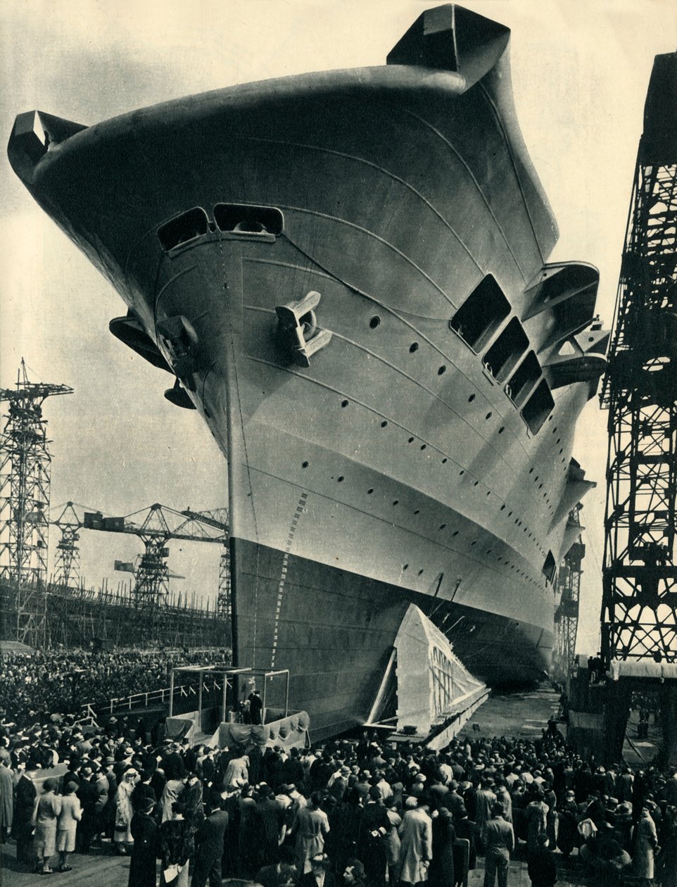 Arkki laukaistaan Merseysidella 13. huhtikuuta 1937, 1942. tekijältä Unbekannt