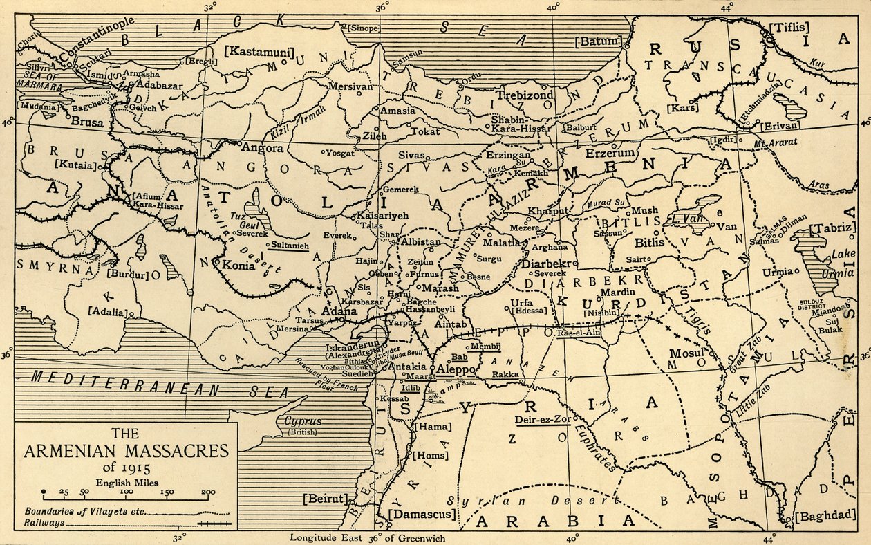 Armenian joukkomurhat 1915, ensimmäinen maailmansota, 1920. tekijältä Unbekannt