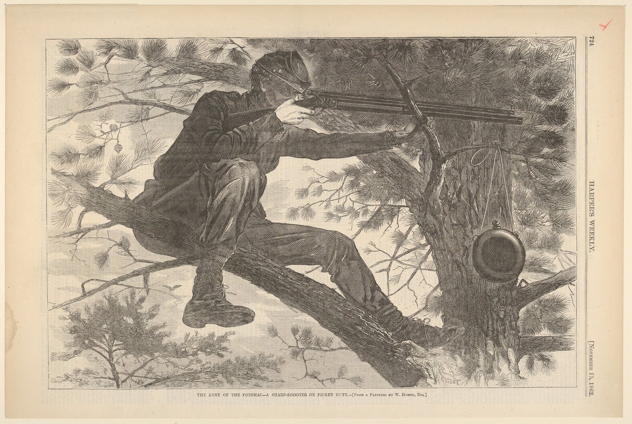 The Army of the Potomac - Terävä ampuja Picket Dutyssa Harper