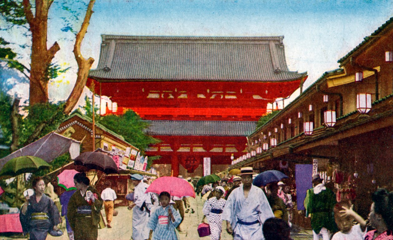 Asakusa Kannon -temppeli, Tokio, Japani, 1900-luku tekijältä Unbekannt