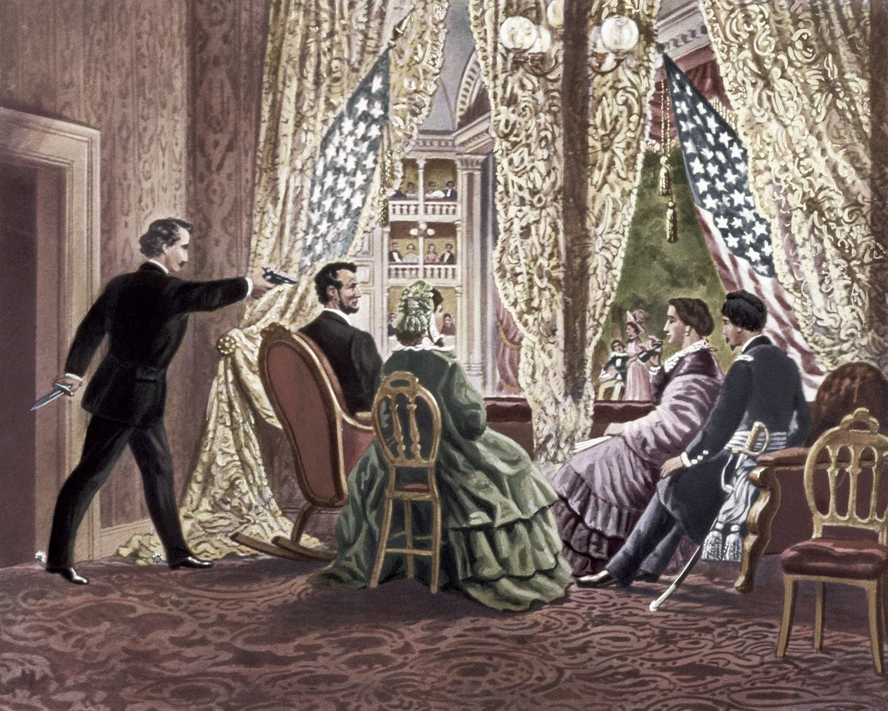 Abraham Lincolnin salamurha, 1865 tekijältä Unbekannt