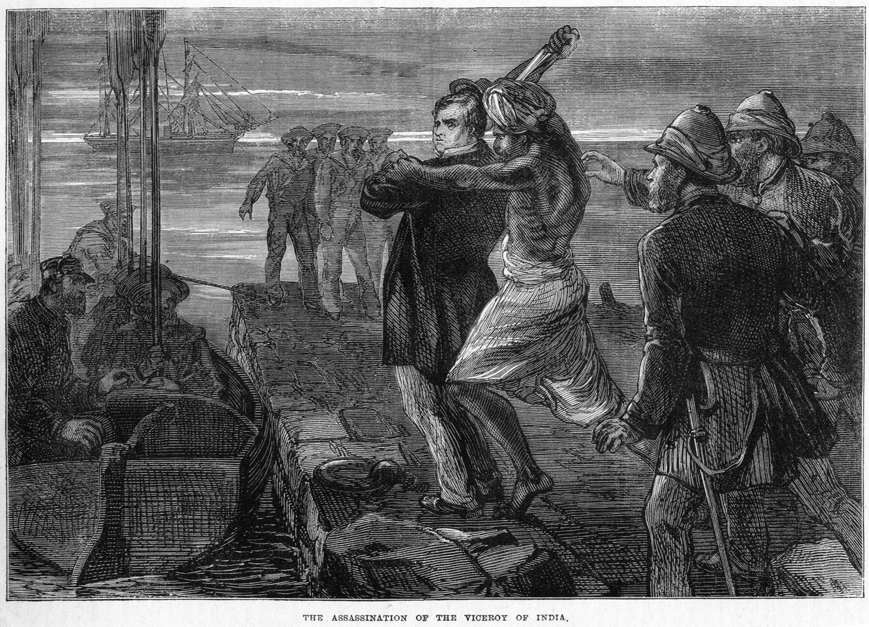 Intian varakuninkaan salamurha, 1800-luku tekijältä Unbekannt
