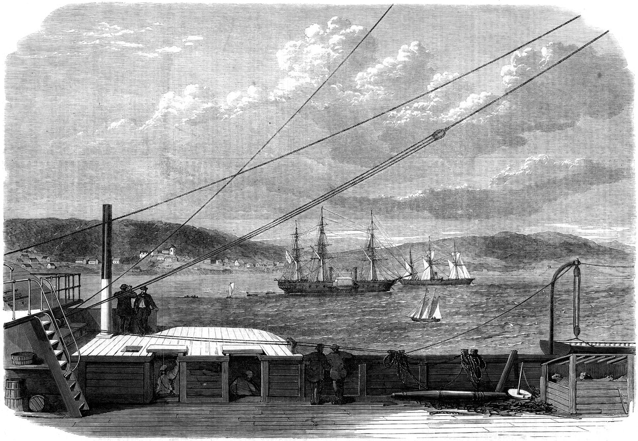 Atlantin lennätinretkikunta, Content Bay, Newfoundland, 1866 tekijältä Unbekannt
